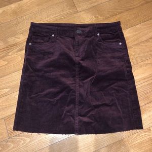 Kut from the Kloth Corduroy Mini Skirt